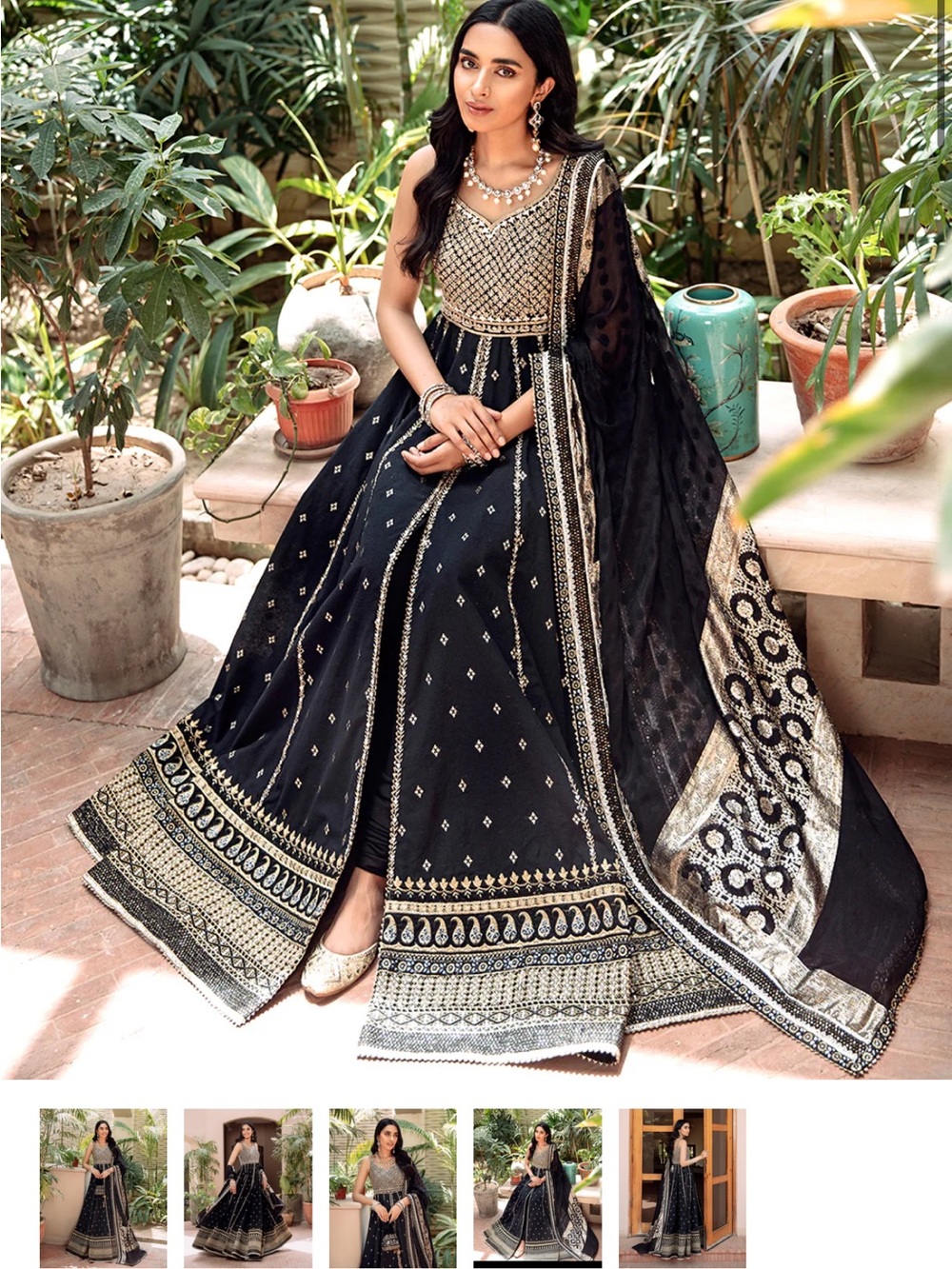Faiza Saqlain Anarkali Dress